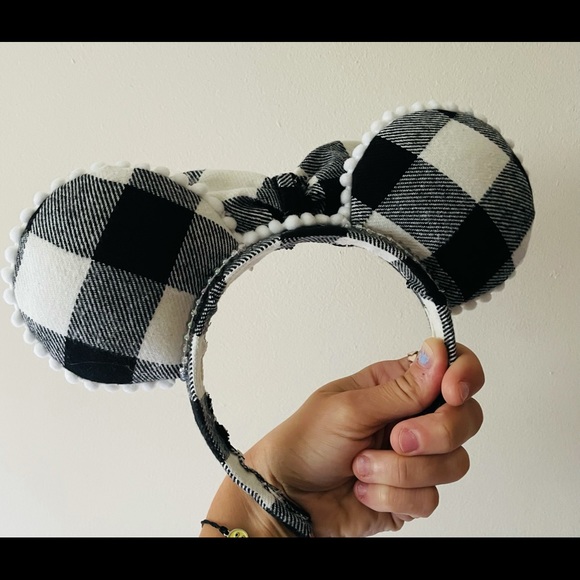 Plaid fall ears, mouse ears, - Picture 3 of 5